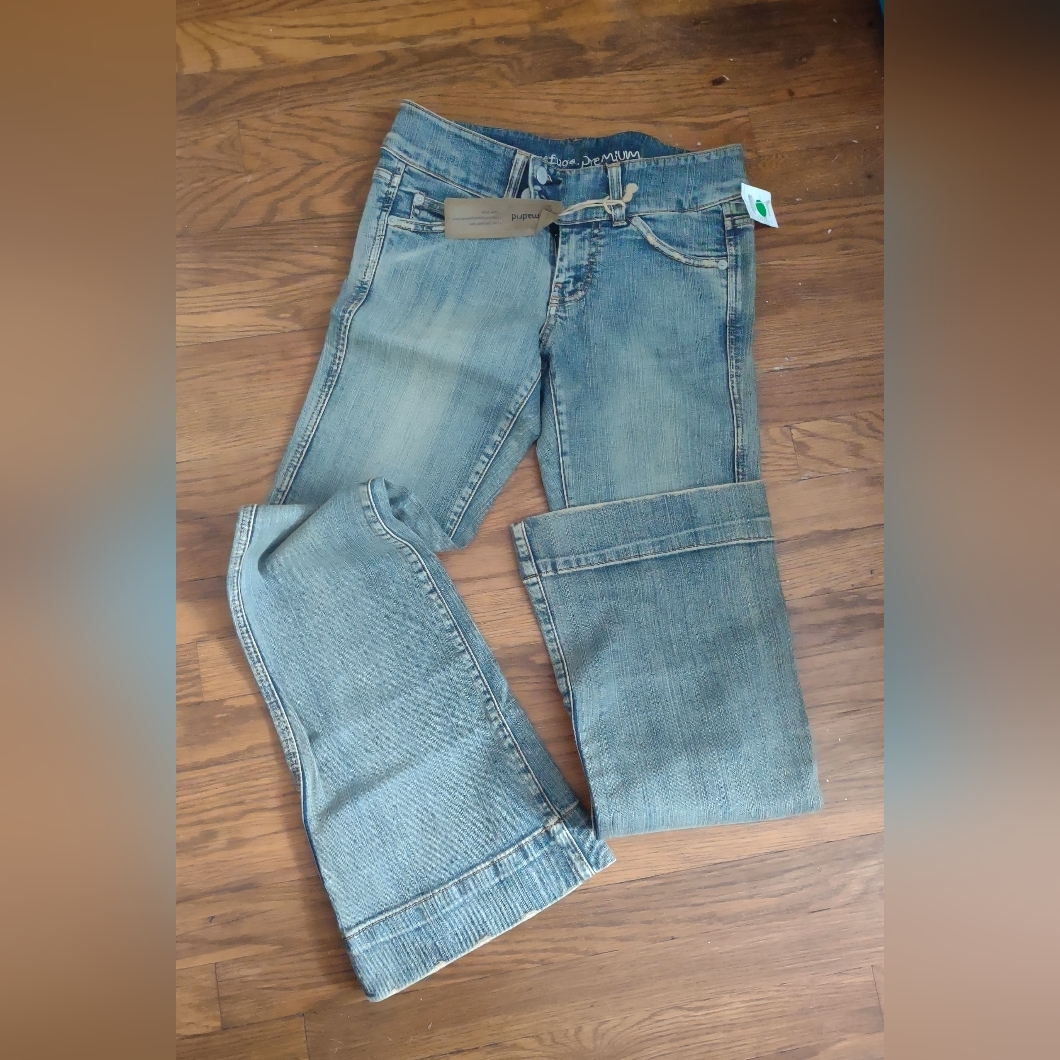 Brand New Vintage Low Rise Flare Denim Jeans